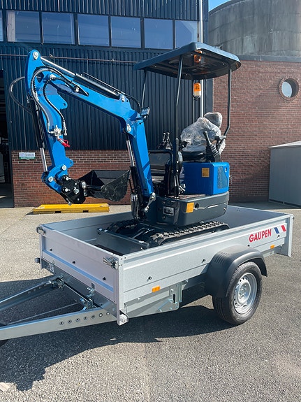 Rippa Pakketilbud! 1 tonn minigraver+tilhenger.