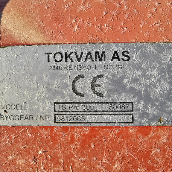 Tokvam TS Pro 300 2012, kr 45 000,-