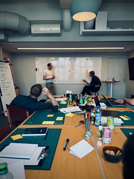 Fra en av våre interne workshops om Gridguards dashboard.