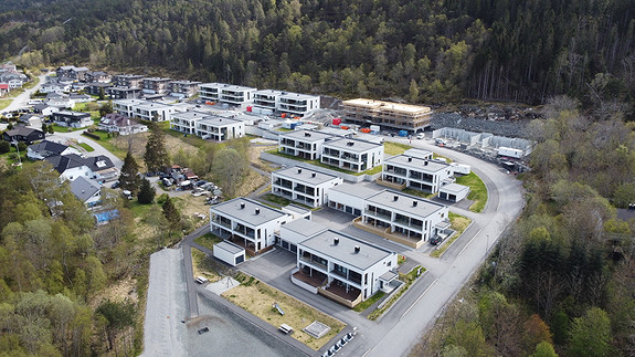 Dronebilde fra området 24.04.2025