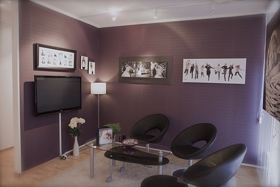 Visningsrom med 42" visningsskjerm