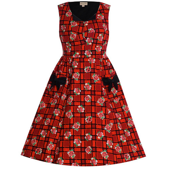 Kjole pin up, retro inspirert kjole, swing, 1950-talls kjole | FINN torget