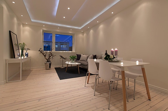 Kveldsstemning i stue