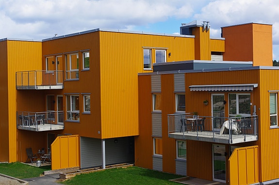 Endeleilighet 3. etg. med balkong og stor sydvendt takterrasse