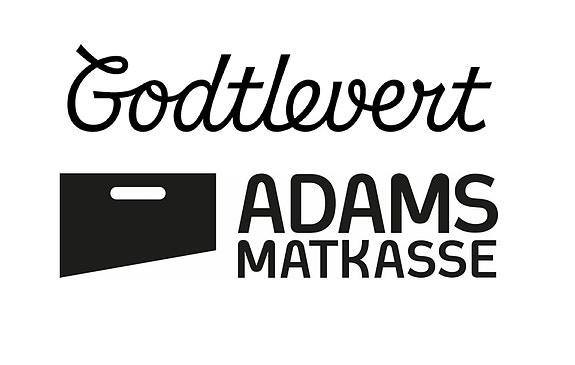 GODTLEVERT.NO AS OG ADAMS MATKASSE AS logo