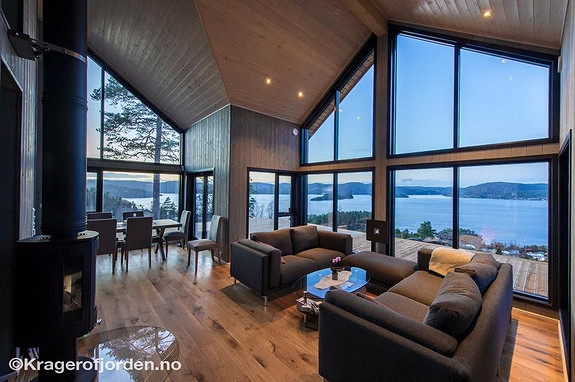 Hytte til leie i nærheten av Kragerø Resort med panorama utsikt. Hjemmekontor ?