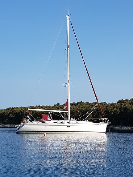 Seilbåt, 43 fot, til leie, Middelh. beste havn, Kroatia. Makspower litiumbatt. 6 of 30
