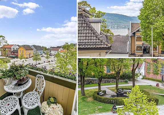 Denne leiligheten ligger midt i hjertet av Drøbak sentrum som har så mye å by på.