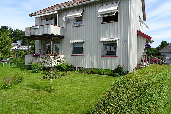 1. etasje, balkongen er nå tre ganger større.