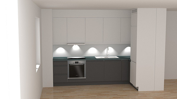 Plantegning som viser leilighet T.05A 1. ETG. HUS B