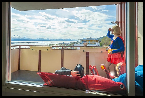 Solbakkenblokka leverer helt super utsikt!