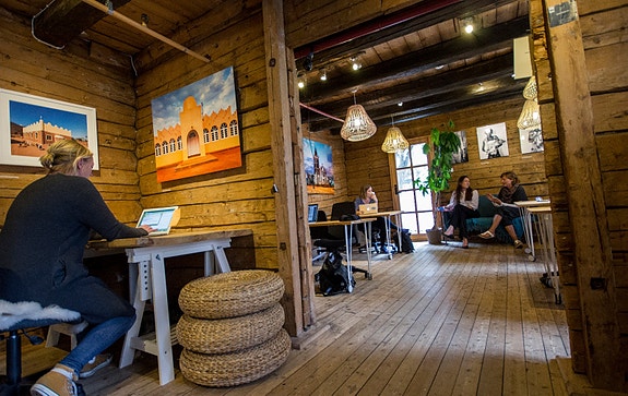 Co-working område