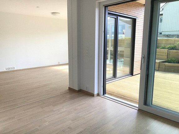 Plantegning som viser leilighet E101 - 1. ETG. HUS E