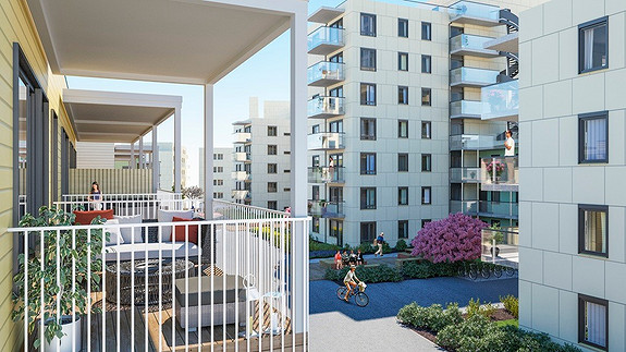 Plantegning som viser leilighet C 01-02