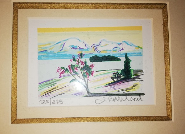 Kunst. Maleri. Serigrafi. Silketrykk. Kunstverket signert - Jarle Rosseland