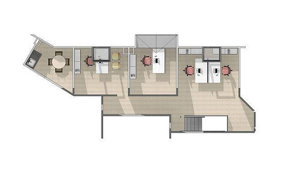 Forslag til innredning 3 etg. 76 m2. Forslag til innredning 3 etg. 76 m2.