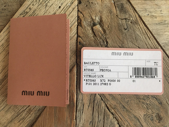 Miu Miu by Prada Bow leather tote i rosa skinn