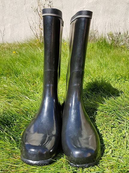 Vintage Viking Askim sorte gummistøvler FINN torget