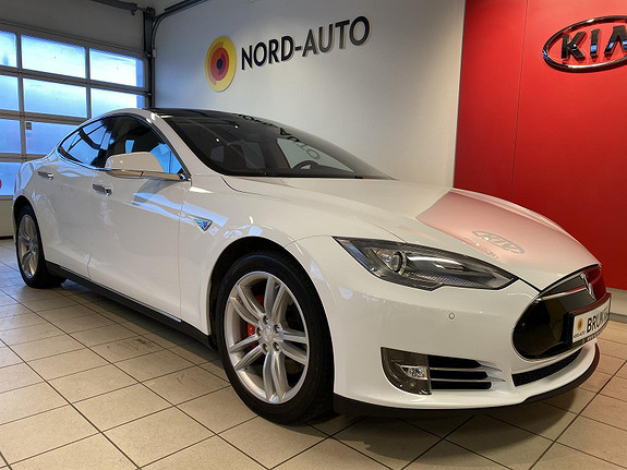 Tesla Model S P 85 422hk Performance Nytt batteri, skinn, panorama++ 2014, 114 331 km, kr 329 900,-