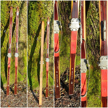 TRE SKI "TRYSEL - KNUT" JA GAMMLE/VINTAGE  - RETRO