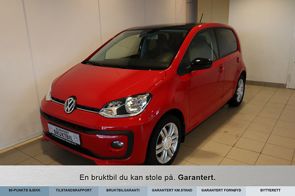 Volkswagen up! 1,0 60hk BMT High up! Cruise, Mlfratt, Psensorer, Tlf++ 2018, 52 300 km, kr 109 000,-