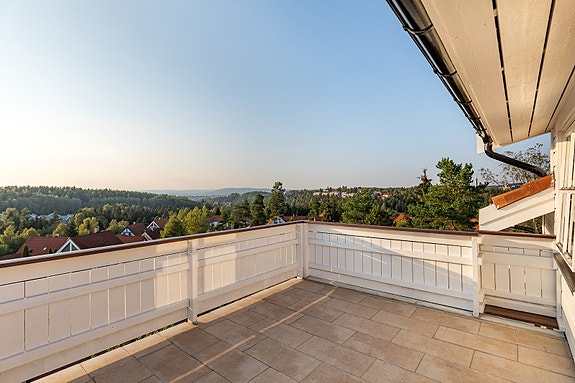 Utsikt fra terrasse i 2 etasje