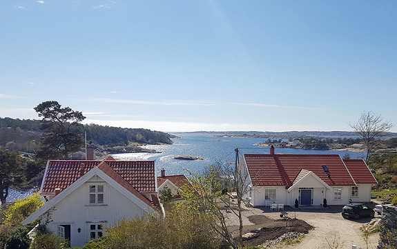 Bølingshavn, Kirkøy, Hvaler -  flott sjøutsikt - parkering på egen tomt