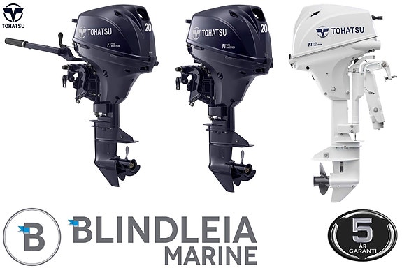 TOHATSU 20HK // Elektrisk start og tilt // Styrekult // Lang stamme // 43kg