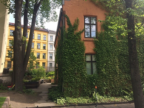 Fasade mot indre gård
