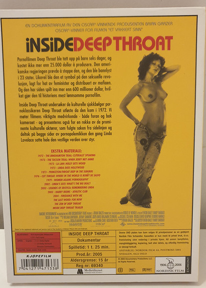 Inside Deep Throat- DVD- Linda Lovelace- Dokumentar | FINN torget