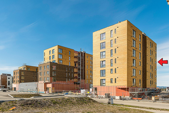 Plantegning som viser leilighet 3-505*