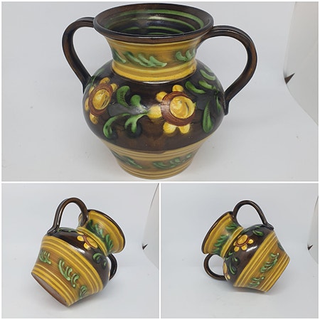 VINTAGE/ RETRO VASE  - KRUKKE I KERAMIKK