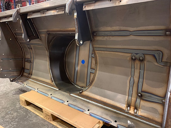 Duun snøfreser TFP240 ferdig robotsveist, klar for overflatebehandling