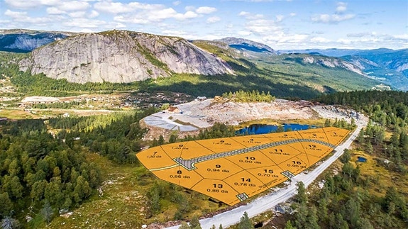 Tomtekart Kvisletoppen Aust