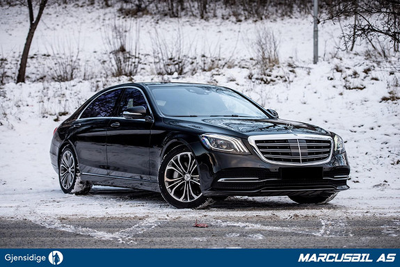Mercedes-Benz S-Klasse 560e Lang utgave, utstyrsbombe, Se km! S/V-hjul, takstat 2019, 14 566 km, kr 1 099 000,-
