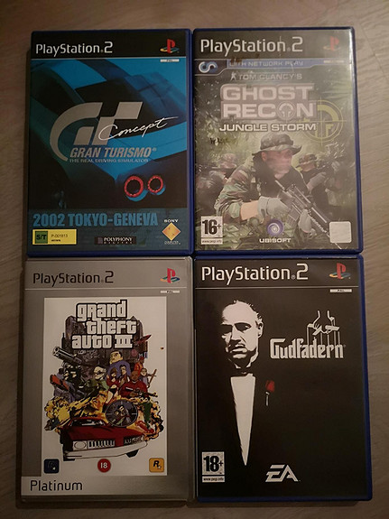 Playstation 2 Shooter Game Lot Of 4 HitMan-Ghost Recon-COD3-Medal Of Honor