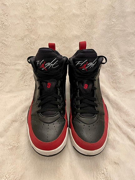jordan flight 9.5 red and black