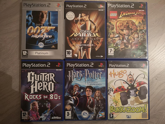 Lot of 4 PS2 PlayStation 2 Games Rock Band Guitar Hero II and III Dance Rev  EX 2