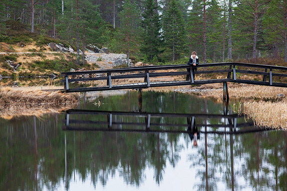 Det er mange fine turstier i området, både for fotgjengere og syklister.