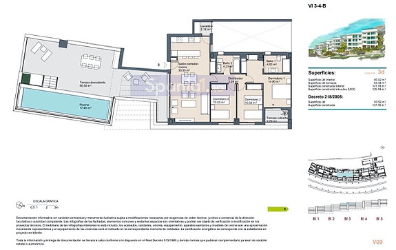 Plantegning penthouse tre soverom.