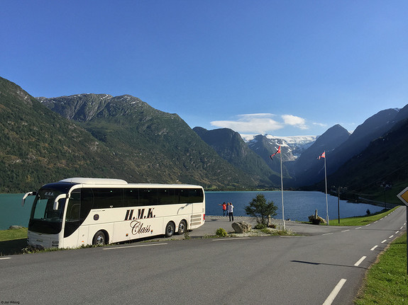 Ut på tur med turister.