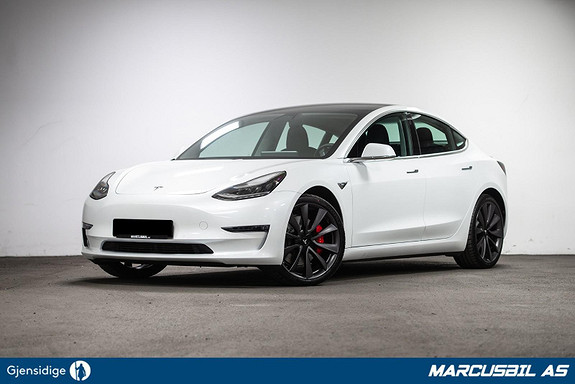 Tesla Model 3 PERFORMANCE AP/HIFI/VINTER/TRACK MODE/20"+19" 2020, 5 000 km, kr 489 900,-