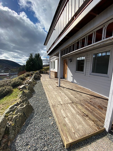 Egen inngang til leiligheten