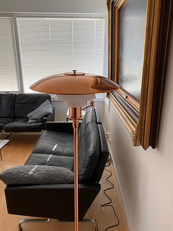 PH 3½-2½ Kobber gulvlampe
