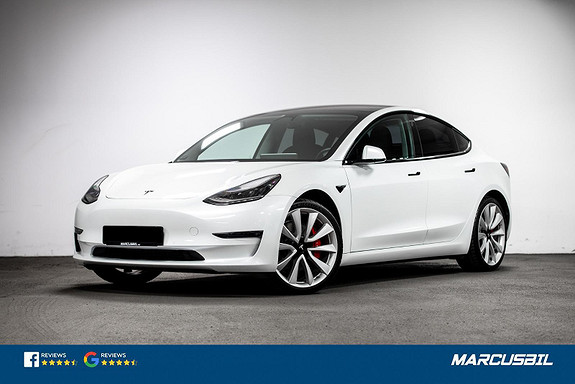 Tesla Model 3 PERFORMANCE FSD/VINTER/HIFI/ 2019, 21 500 km, kr 469 900,-