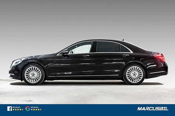 Mercedes-Benz S-Klasse 560e Lang utgave, utstyrsbombe, Se km! S/V-hjul, takstat 2019, 14 566 km, kr 979 000,-