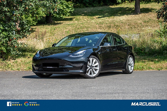 Tesla Model 3 "BASE" PERFORMANCE AP/HIFI/VINTER/HENGERFESTE/19"+18" 2019, 29 000 km, kr 475 000,-