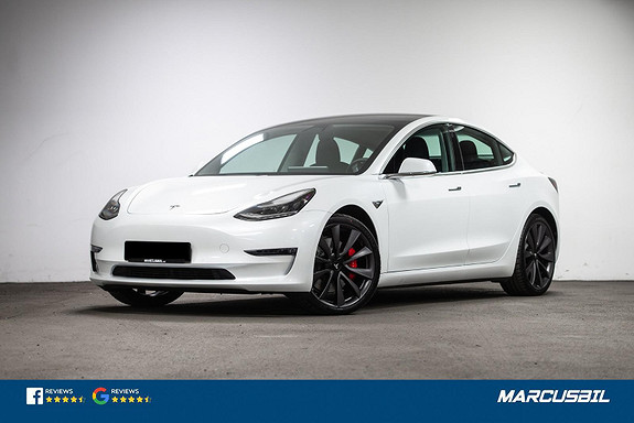 Tesla Model 3 PERFORMANCE AP/HIFI/VINTER/TRACK MODE/20"+19" 2020, 4 620 km, kr 475 000,-