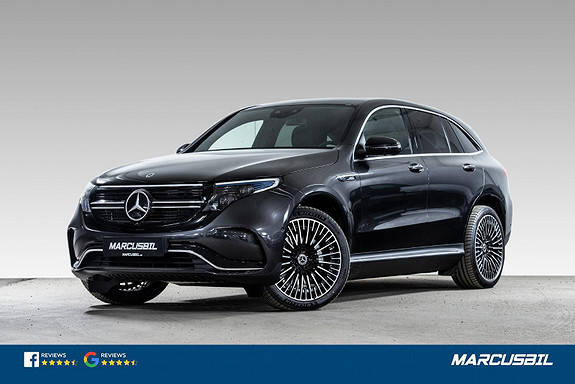 Mercedes-Benz EQC 400/4MATIC/AMG/SOLTAK/H.HESTE/BURMESTER/21"+20"/NORSK 2021, 350 km, kr 729 000,-