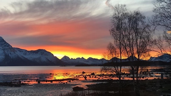 Utsikt fra kontoret i Steigen